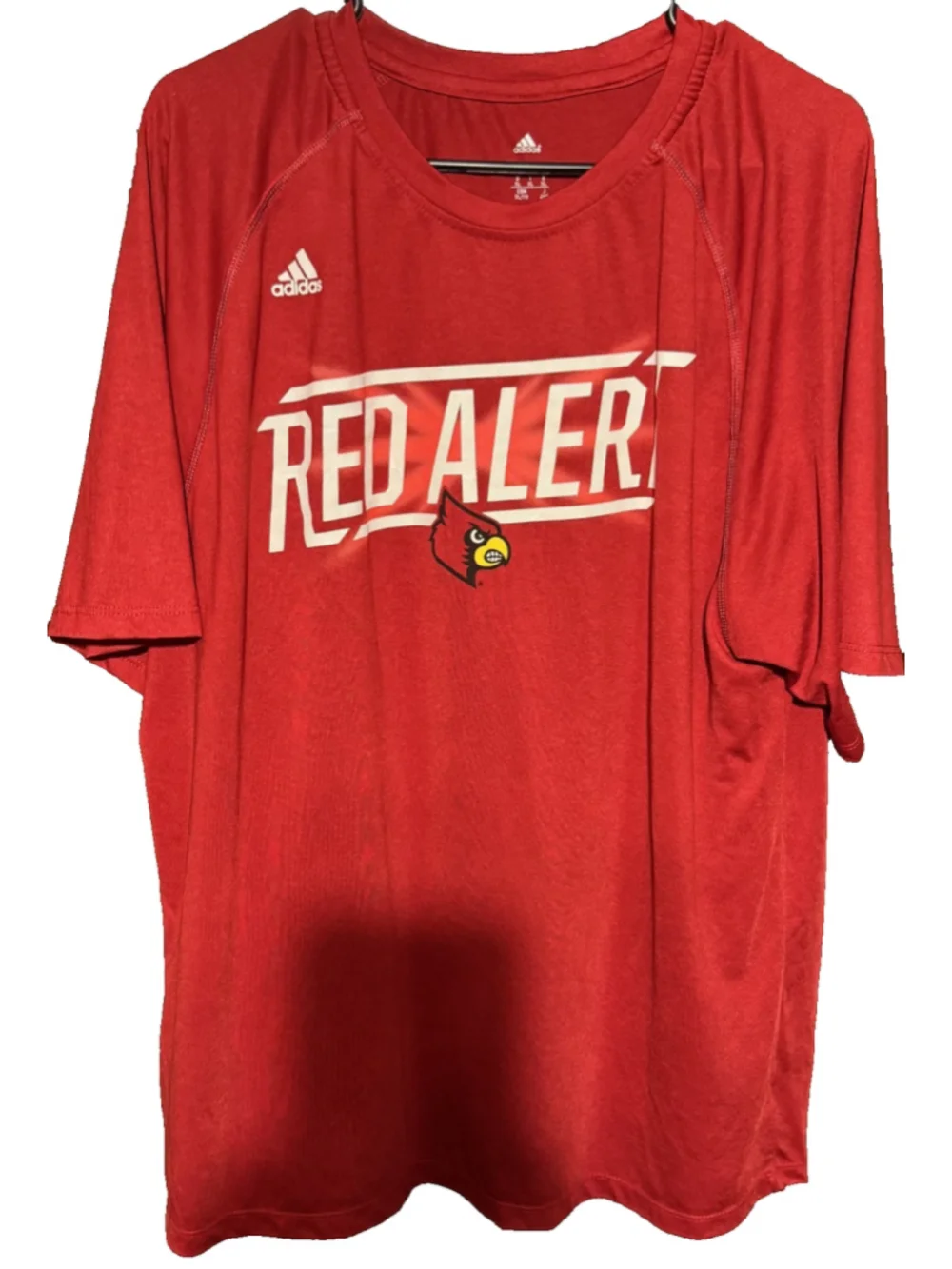 Louisville Cardinals Adidas Basketball TShirt Men Sz XL Red